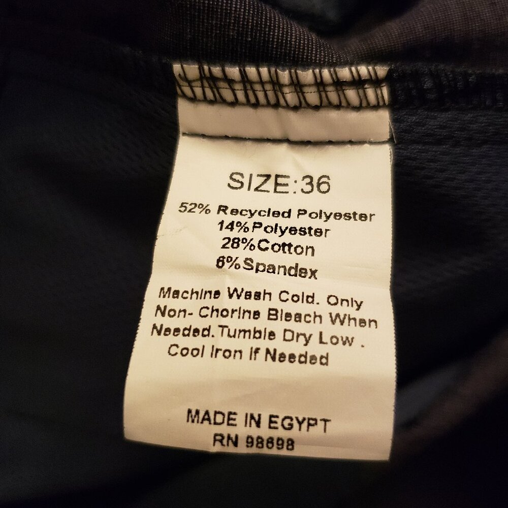 IZOD Golf Men's Straight Flat Front Dark Blue Classic Fit Shorts New NWT Size 36 - Picture 6 of 6